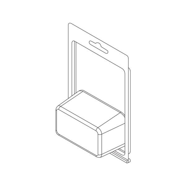 Thermoform-CLAMSHELL-#160-5.969-3.875-1.625-2.875-1.583-0.0225-CLEAR-STOCK, Visipak, Mfr#: 164TFM